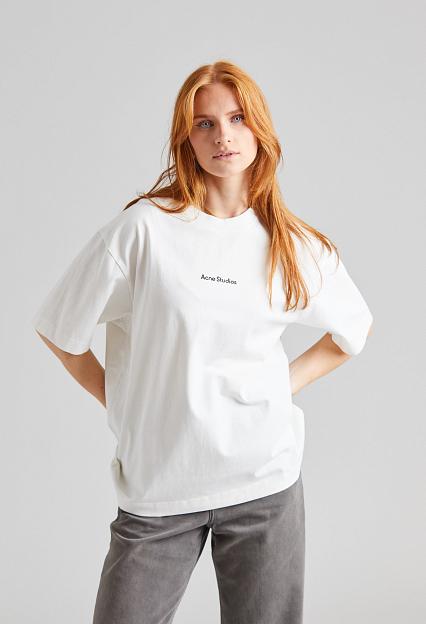Acne Studios T-Shirt Stamp Logo Optic White FN-UX-TSHI000051