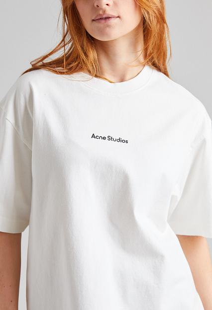 Acne Studios T-Shirt Stamp Logo Optic White FN-UX-TSHI000051
