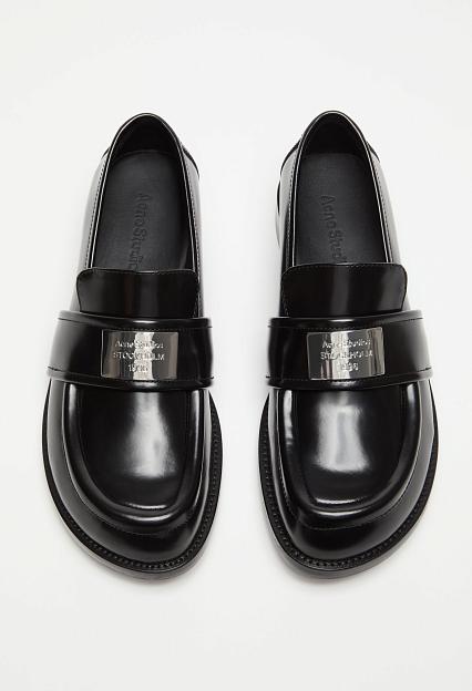 Acne Studios Leather Loafers FN-WN-SHOE000944 Black