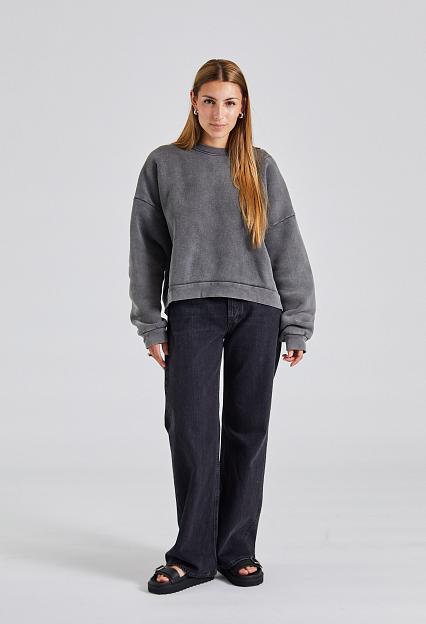 Acne Studios Sweater Logo Patch FN-UX-SWEA000017 Faded Black