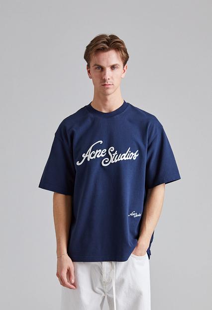 Acne Studios Logo t-shirt FN-UX-TSHI000121 Deep Blue