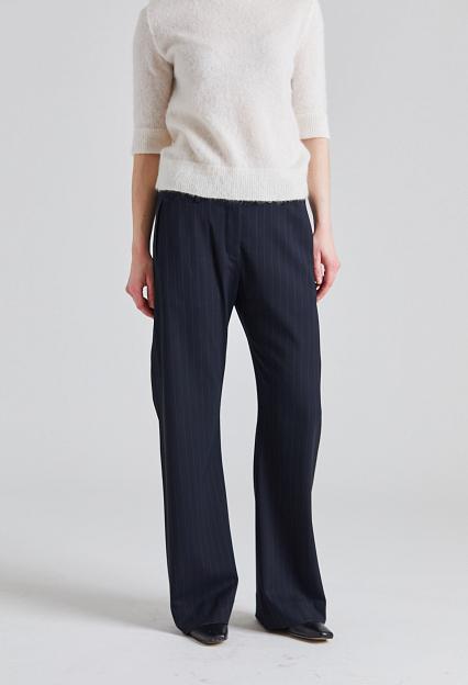 Acne Studios Pinstripe Trousers FN-WN-TROU001311 Navy Blue