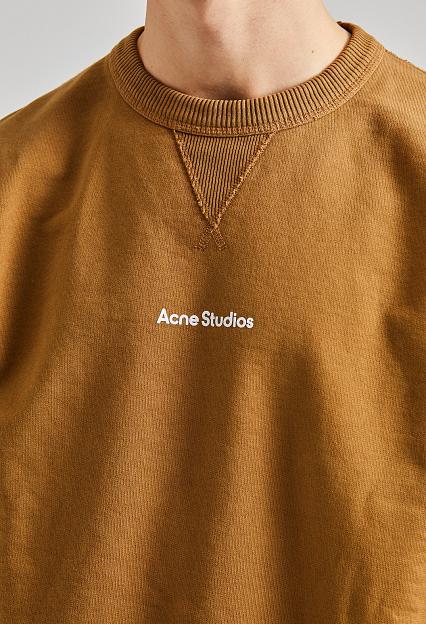 Acne Studios Stamp Logo Sweater Mud Beige FN-MN-SWEA000361