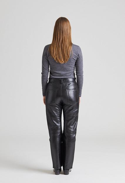 Acne Studios Straight Leather Pant FN-WN-TROU000654 Black