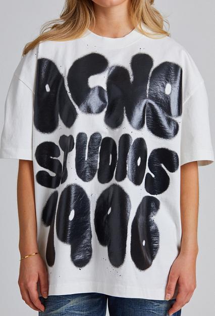 Acne Studios T-Shirt Logo Optic White FN-UX-TSHI000116 