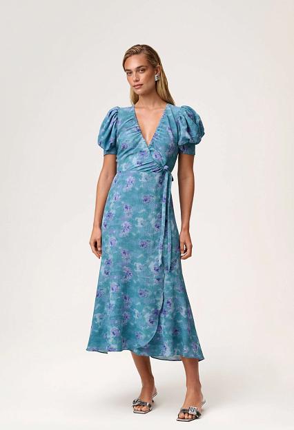 Adoore Ferrone Midi Dress Dusty Blue