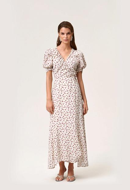Adoore Ferrone Midi Dress White Cherry