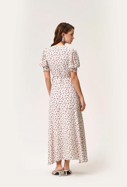 Adoore Ferrone Midi Dress White Cherry