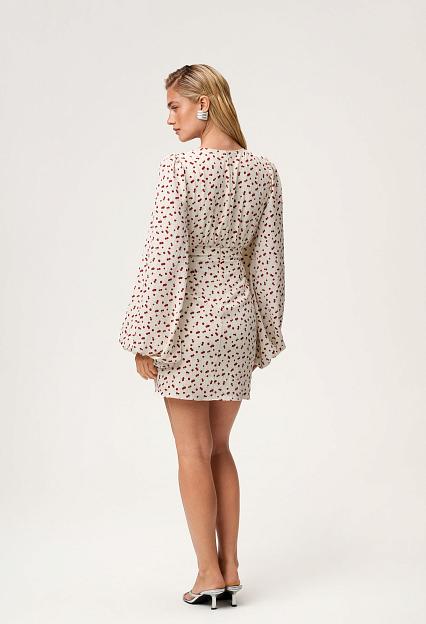 Adoore Florence Dress White Cherry