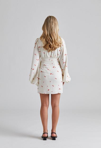 Adoore Florence Dress White/Red