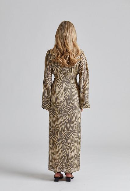 Adoore Positano Dress Brown Zebra