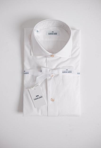 Alessandro Gherardi Regular Slim White Twill