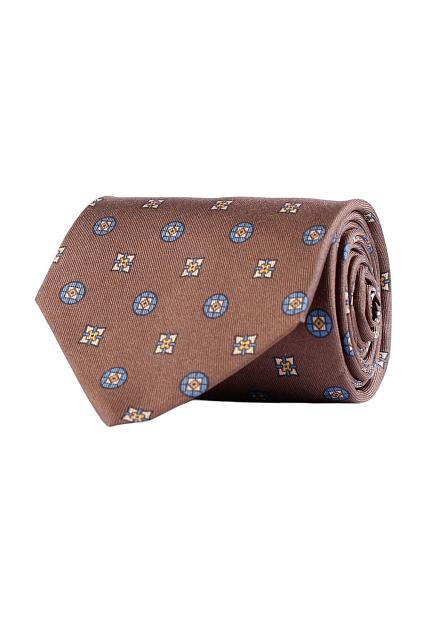 Amanda Christensen Classic Medallion Printed Tie Brown