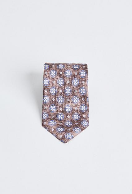 Amanda Christensen Classic Printed Flower Tie Brown