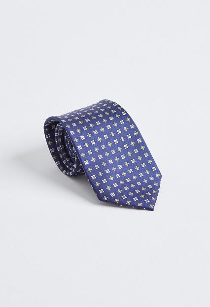 Amanda Christensen Classic Small Flower Tie Navy