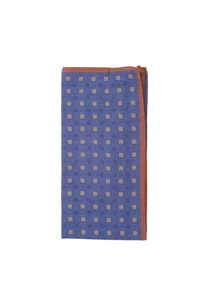 Amanda Christensen Cotton Voilé Medallion Bandana Navy