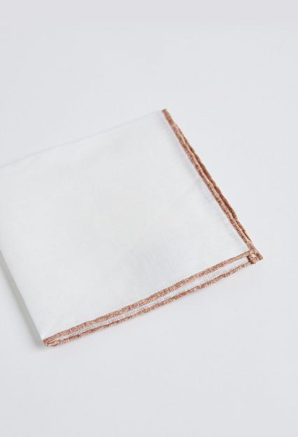 Amanda Christensen Pocket Square With Contrast Beige