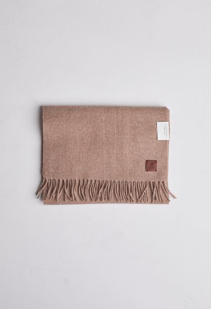 Amanda Christensen Classic Woven Scarf in Plain Melange Beige