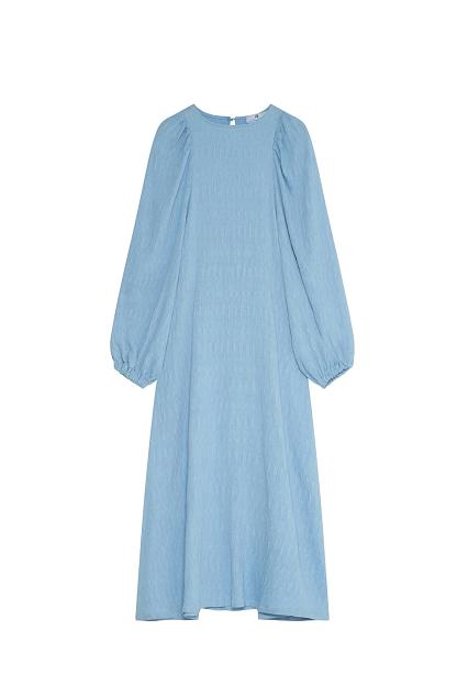 Arnie Says Carolina Crinkled Dress Lt Blue