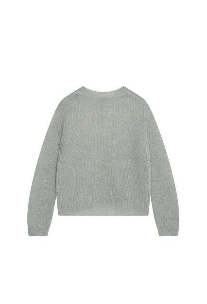 Arnie Says Lane Sweater Lt Grey Mel