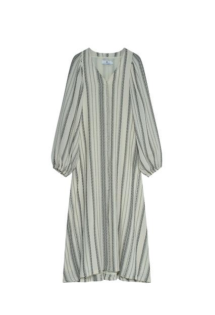 Arnie Says Milla Striped Gauze Ecru/Black