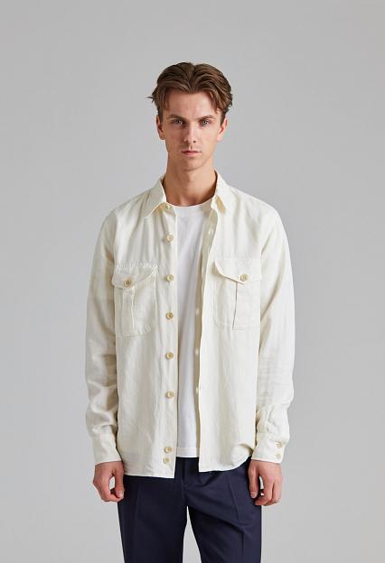 ASPESI Camicia Glenn Shirt Jacket Natural