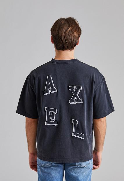 AXEL ARIGATO Typo Summer T-Shirt Black