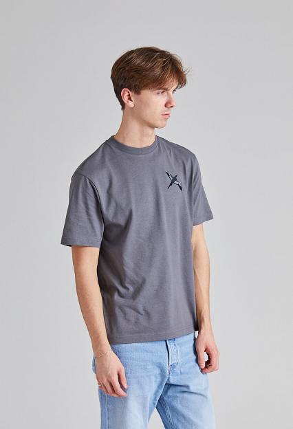 AXEL ARIGATO Micro Bee Bird T-Shirt Steel Grey
