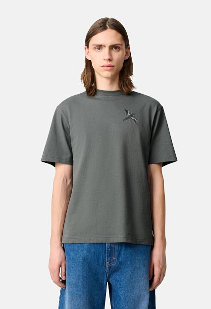 AXEL ARIGATO Micro Bee Bird T-Shirt Steel Grey