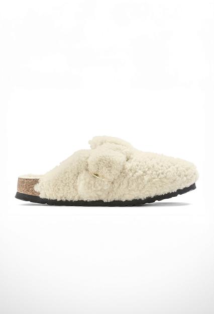 Boston Big Buckle Shearling Eggshell
