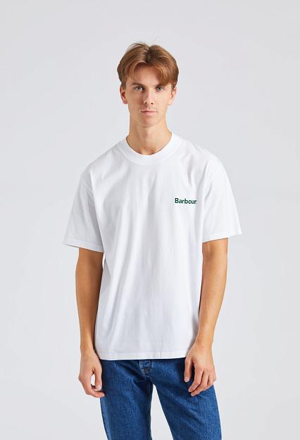 Barbour Bowery Tee White