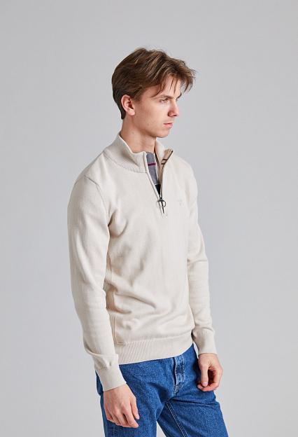 Barbour Cotton Half Zip Mist