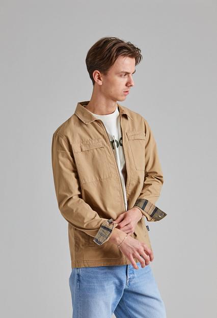 Barbour Glendale Overshirt Washed Stone
