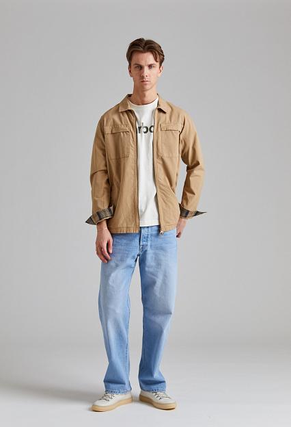 Barbour Glendale Overshirt Washed Stone