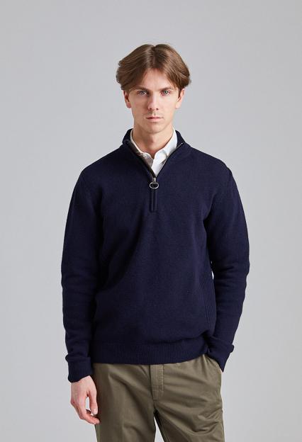 Barbour Holden Half Zip Navy