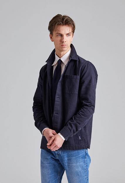 Barbour Washed Overshirt Navy