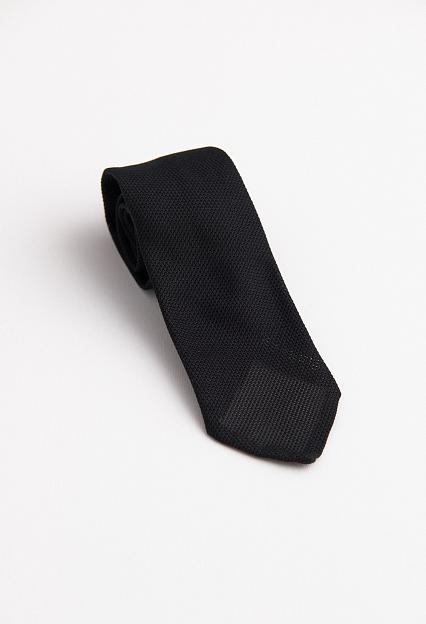 Bigi Fine Silk Grenadine Tie Black