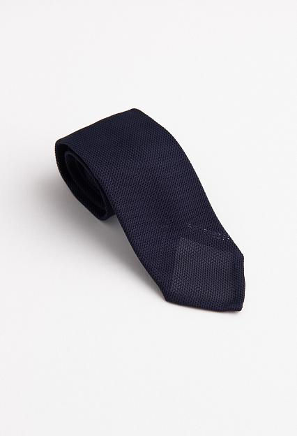 Bigi Fine Silk Grenadine Tie Navy