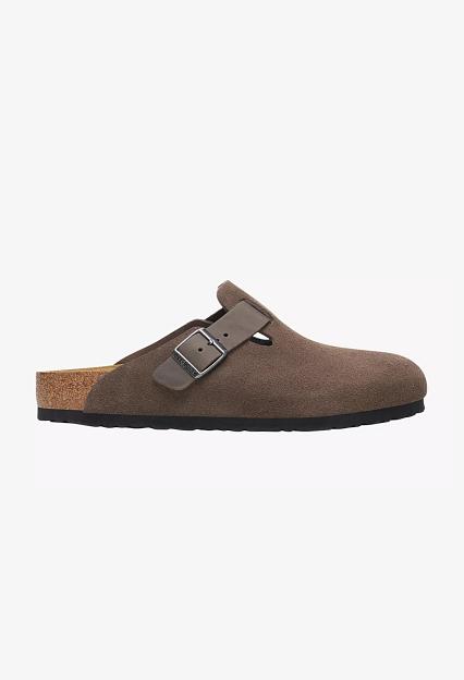 Birkenstock Boston Suede Concrete Grey