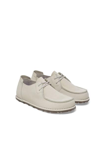 Birkenstock Utti Lace Suede Leather Antique White