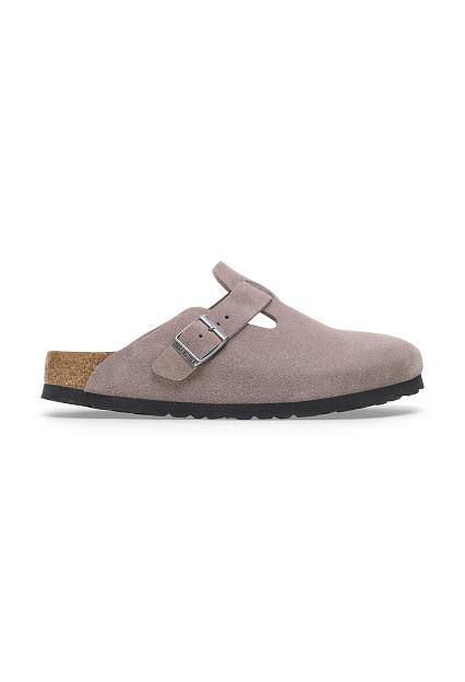 Birkenstock Boston Suede Leather Faded Purple