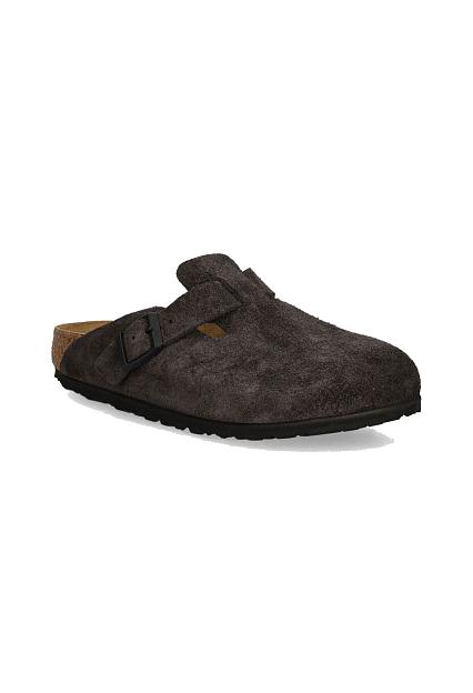 Birkenstock Boston Suede Leather Velvet Grey