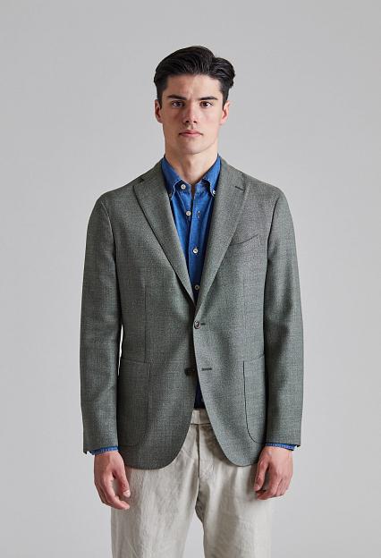 BOGLIOLI K-Jacket Wool Hopsack Green