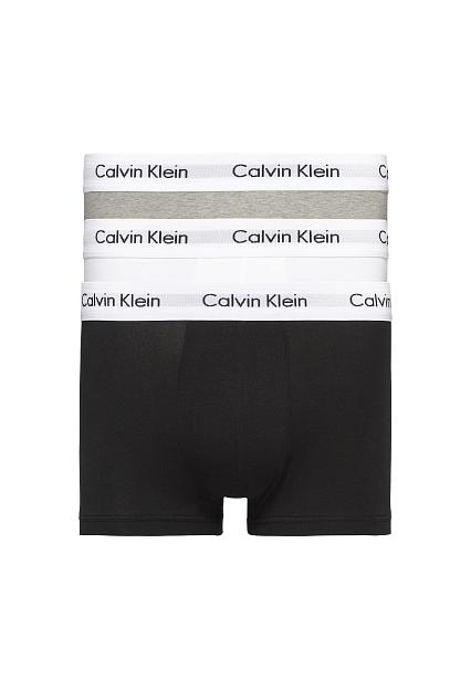 Calvin Klein 3P Low Rise Trunk Black/White/Grey Heather