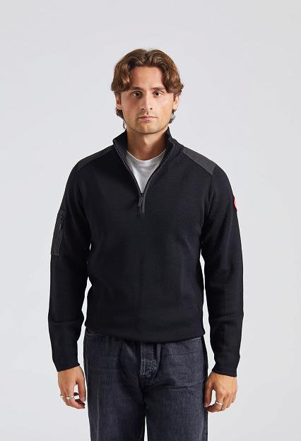 Canada Goose Stormont 1/4 Zip Sweater Black 