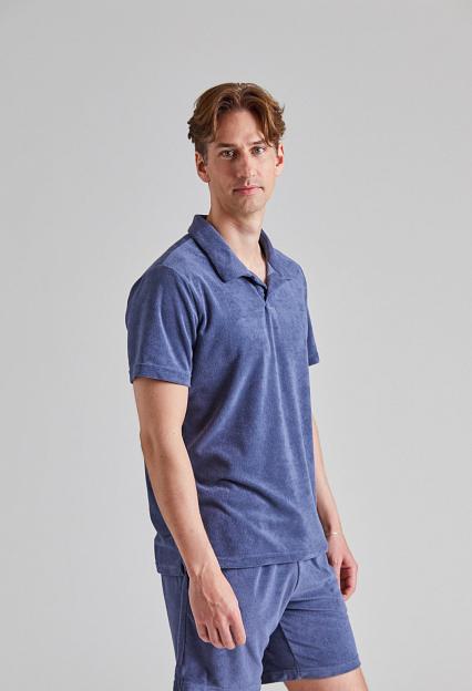 Cermino Riviera Terry Polo Smokey Blue