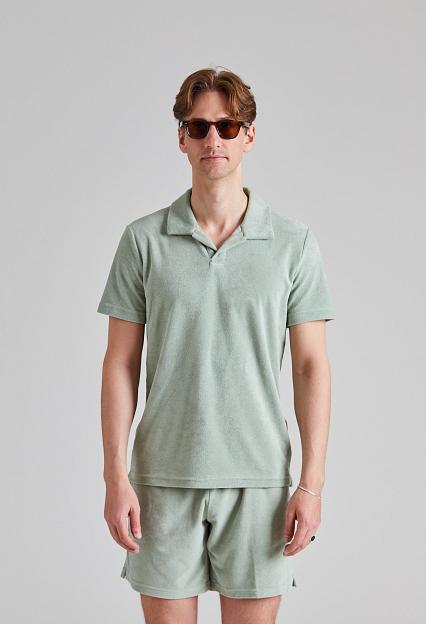 Cermino Riviera Terry Polo Mint Green