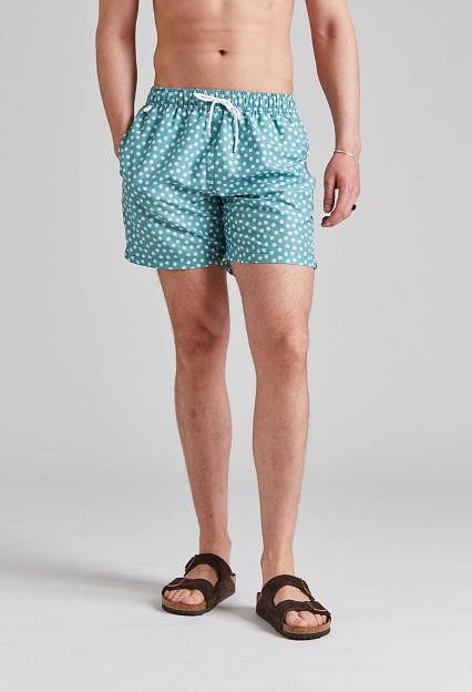 Cermino Classic Swim Shorts Green Shell
