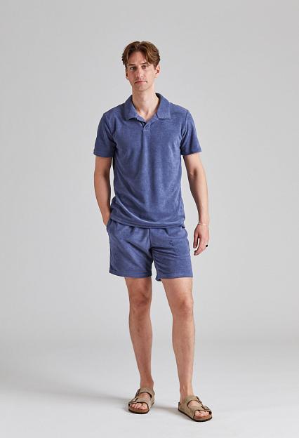 Cermino Riviera Terry Polo Smokey Blue