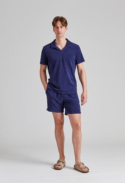 Cermino Riviera Terry Polo Navy Blue